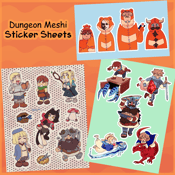 Image of Dungeon Meshi Sticker Sheets