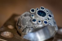 Image 2 of 'telos no.5' - Recycled silver and sapphire ring