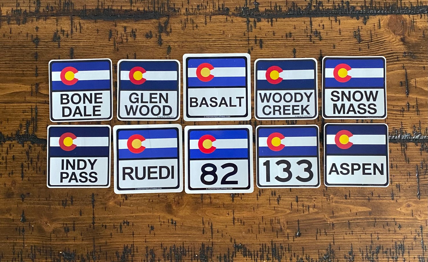 Image of Mountain Town Stickers 1