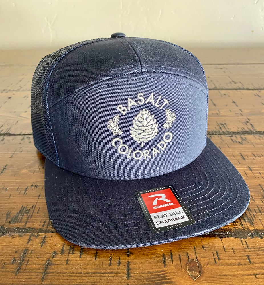 Image of Basalt Colorado Embroidered 7 Panel Trucker Hat