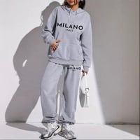 Image 3 of Women's Fashion Printed Hoodie Suit