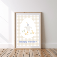 Image 2 of Gingham Geese Personalised Print