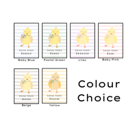 Image 4 of Little Chick Striped Personalised Print