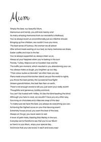 Image 2 of Personalised rhyme for Mum  