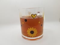 Image 3 of sunflower glass mug 