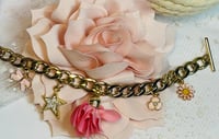 Image 2 of Gold Chain Charm Bracelet 
