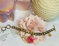 Image 3 of Gold Chain Charm Bracelet 