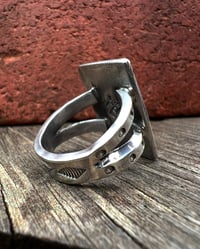 Image 4 of WL&A Handmade Ingot Royston Window Ring - Size 8.5