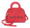 FAUX LEATHER TOTE BAG SATCHEL