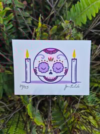 Image 1 of Calaverita Altar Limited Editon Gocco Screenprint ACEO