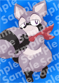 Image 1 of Rambley the Raccoon Dakimakura Cover