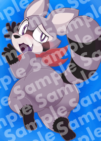 Image 2 of Rambley the Raccoon Dakimakura Cover