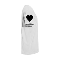 Image 1 of RPL Tee Shirt -  I Wear My Heart on My Sleeve (black ink)