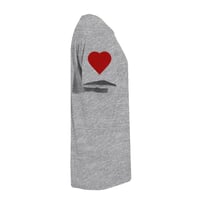 Image 3 of RPL Tee Shirt - I Wear My Heart on My Sleeve Tee (red)