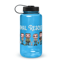 Image 1 of The Animal Rescue Squad Wide mouth plastic water bottle