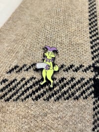 Image 2 of Jester Dog Enamel Pin