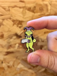 Image 3 of Jester Dog Enamel Pin