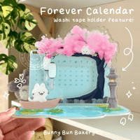 Image 1 of PREORDER | Never Expiring Calendar Standee | Pink Sakura Pond