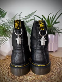 Silver Cicada Boot Charms
