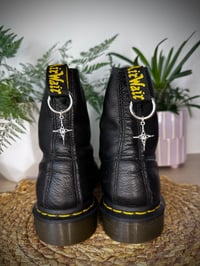 Silver Gem Star Boot Charms
