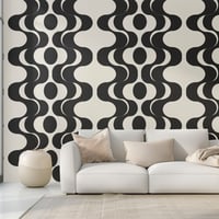Image 3 of Mod Black Waves  Wallpaper 