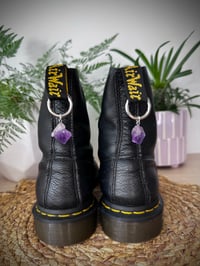 Raw Amethyst Boot Charms