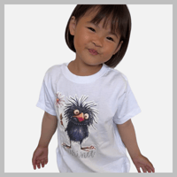 Image 2 of NEW!!! Frazzled Birdie Tee, Tote,  and Soaps Gift Set for Kids Teens Girls Purple and White