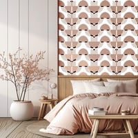 Image 4 of Deco Blush Waves Wallpaper