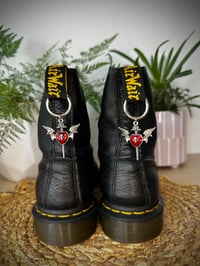 Gothic Heart Boot Charms