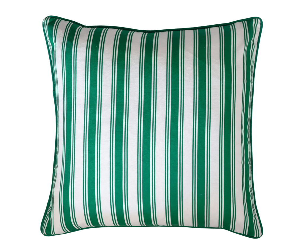 Image of Green Stripe Cushion 