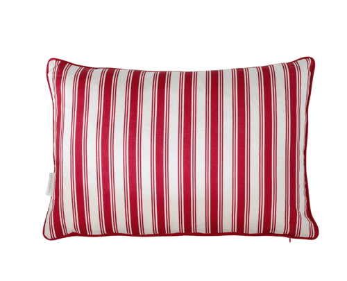 Image of Red Stripe Cushion 