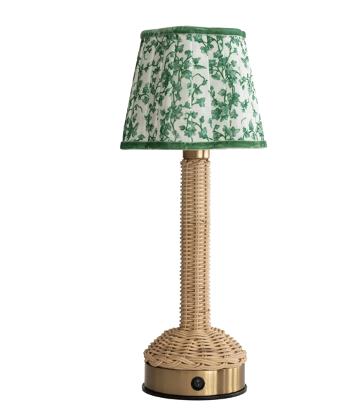 Image of Light Rattan, Cordless, Rechargable Lamp 