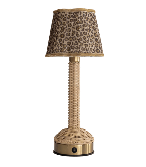 Image of Light Rattan, Cordless, Rechargable Lamp 