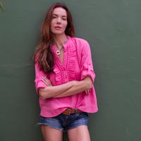 Image 4 of Ruffle Kaftan Funky Pink 