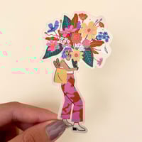 Sticker - Fleur bleu