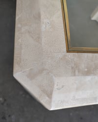 Image 8 of Tessellated Travertine + Glass End Table by Mission Furniture