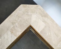 Image 9 of Tessellated Travertine + Glass End Table by Mission Furniture