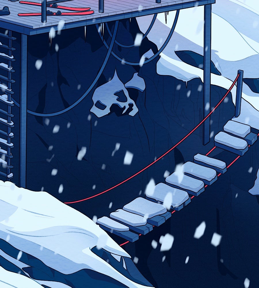 SNOW CABIN PRINT