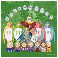 Image 1 of Studio Ghibli 2023 The Boy and the Heron Miyazaki Fine Art Print