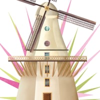 Image 2 of NEU! Historische Mühle Klappkarte