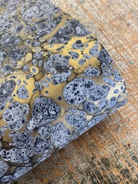 Image 2 of Coloured 'Frost' hand marbled papers // 4 sheets available 