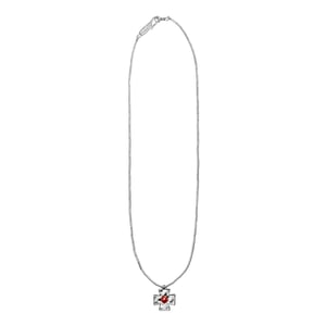 Image of LOWOOL - Red Cross Silver Necklace