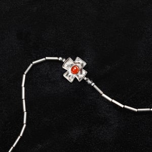 Image of LOWOOL - Red Cross Silver Bracelet