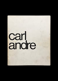 Image 1 of  CARL ANDRE - EXHIBITION AT HAAGS GEMEENTEMUSEUM - 23 AUGUST/ 5 OCTOBER 1969