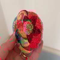 Image 3 of The Bird Garden Hand Embroidered Brooch