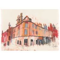 Image 1 of Corner Of Minard Road and Pollokshaws Road - Charcoal and Soft Pastels on Paper 