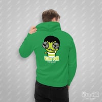 Image 1 of TAPE HEAD - BACK - GREEN - HOODIE
