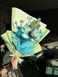 Image 2 of Blue Rose Flower Bouquet 