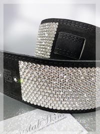 Image 1 of DSL Suede Crystal Rhinestone Guitar Strap