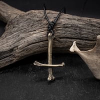 Bronze Bone Cross Necklace